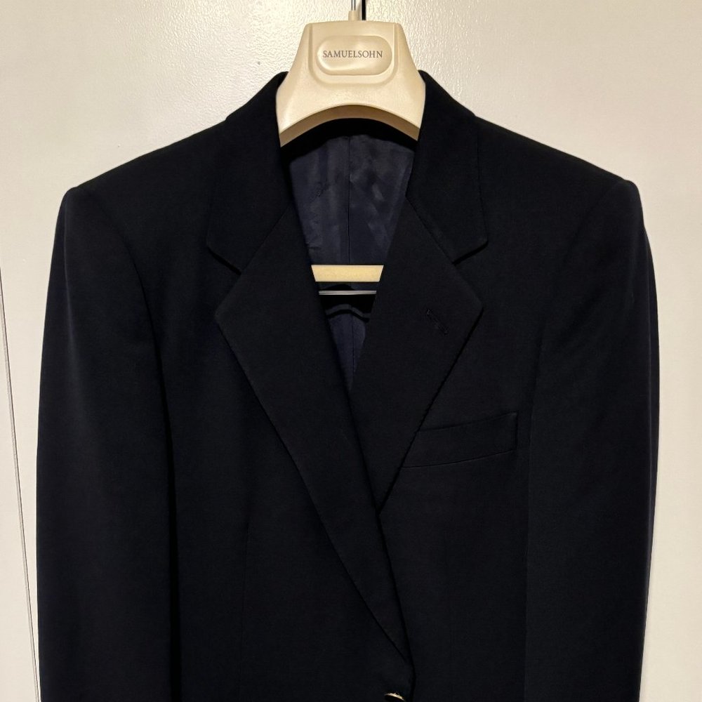 Belvest Black Blazer Sport Coat 38-40
